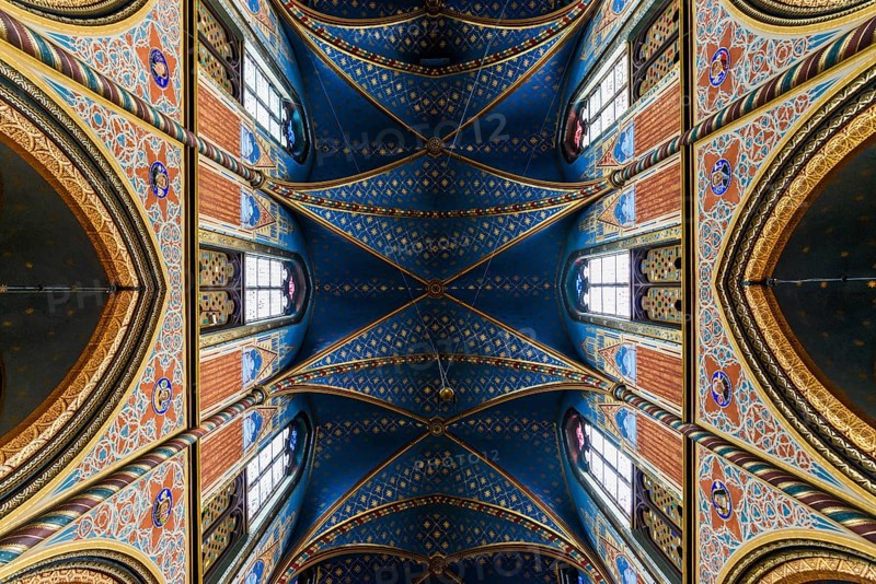 Interior view, Basilica of St Mary, Basilica of St Mary, place of pilgrimage, Kevelaer, Lower Rhine, North Rhine-Westphalia, Germany, Europe