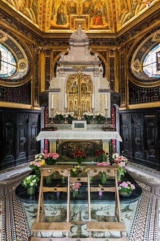 Interior view, Chapel of Mercy, place of pilgrimage, Kevelaer, Lower Rhine, North Rhine-Westphalia, Germany, Europe