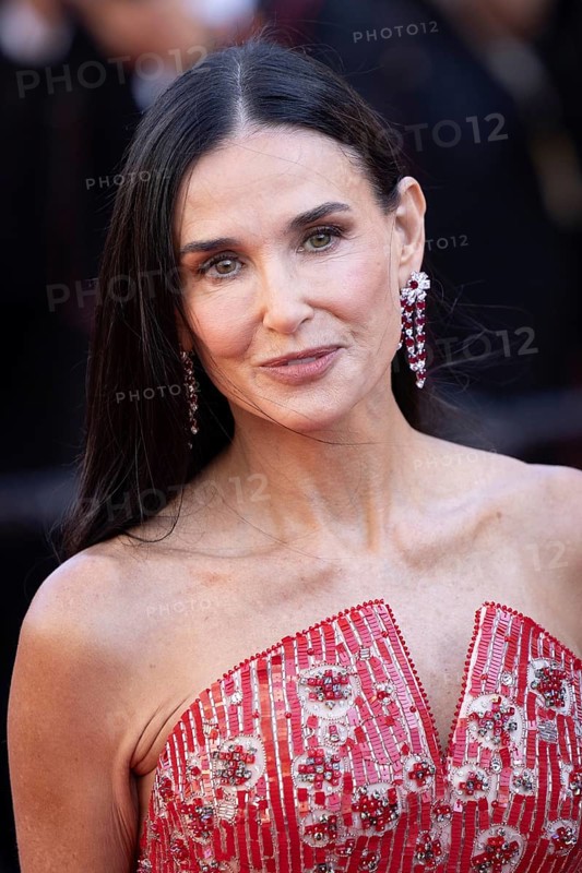 Cannes, France, 17.5.2024: Demi Moore at the premiere of Kinds of Kindness on the red carpet of the Palais des Festivals during the 77th Cannes International Film Festival. The 77th Cannes International Film Festival will take place from 14 to 25 May 2024, Europe