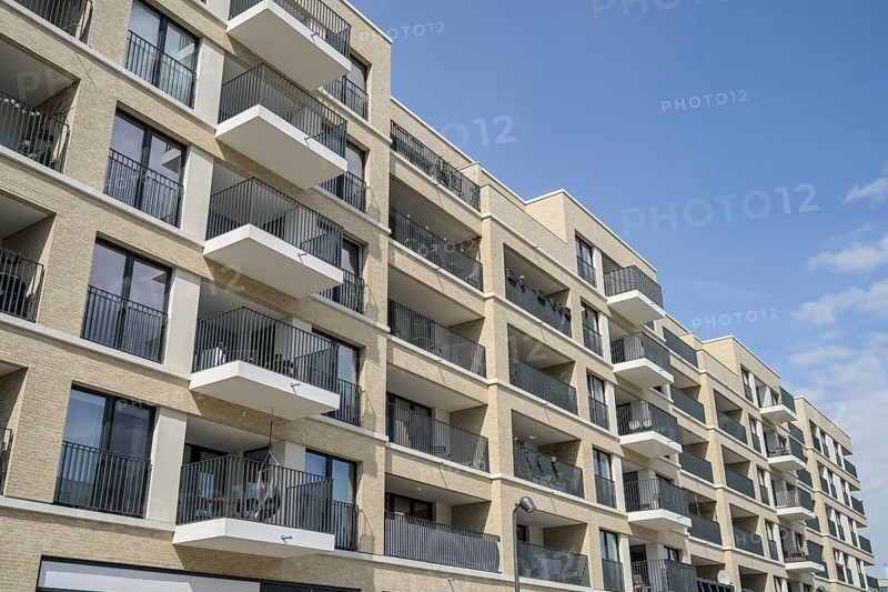 New build, residential building, Otto-Weidt-Platz, Heidestrasse, Europacity, Moabit, Mitte, Berlin, Germany, Europe