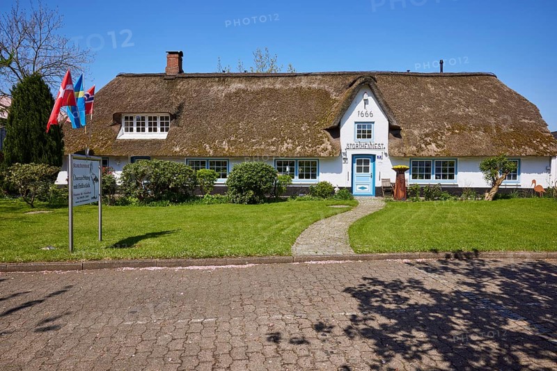 Hotel Storchennest im Friesenhaus in Schafflund, Schleswig-Flensburg district, Schleswig-Holstein, Germany, Europe