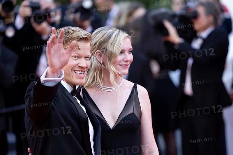 Cannes, France, 17.5.2024: Jesse Plemons and Kirsten Dunst at the premiere of Kinds of Kindness on the red carpet of the Palais des Festivals during the 77th Cannes International Film Festival. The 77th Cannes International Film Festival will take place from 14 to 25 May 2024, Europe