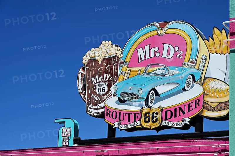 Mr D'z Diner on Route 66, Kingman, Arizona
