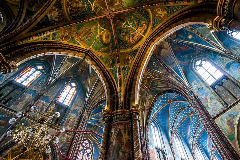 Interior view, Basilica of St Mary, Basilica of St Mary, place of pilgrimage, Kevelaer, Lower Rhine, North Rhine-Westphalia, Germany, Europe