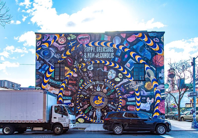 Wandgemaelde, Williamsburg, Brooklyn, New York City