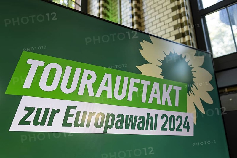 Press event in Berlin, 13.05.2024. The campaign tours for the European elections of Buendnis 90/DIE Gruenen start today