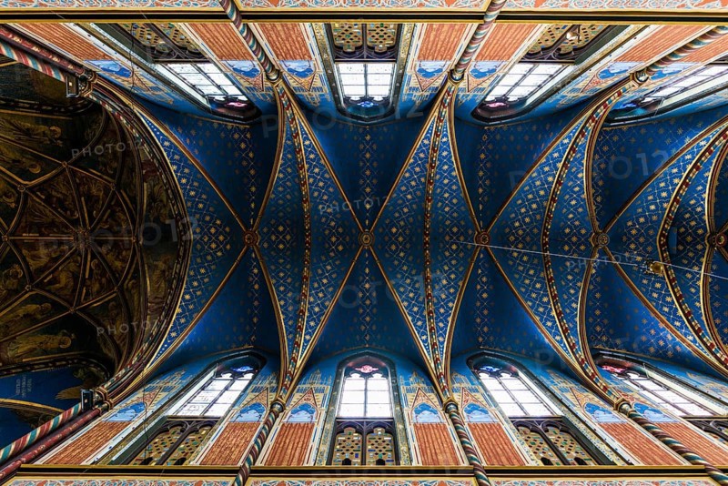 Interior view, Basilica of St Mary, Basilica of St Mary, place of pilgrimage, Kevelaer, Lower Rhine, North Rhine-Westphalia, Germany, Europe