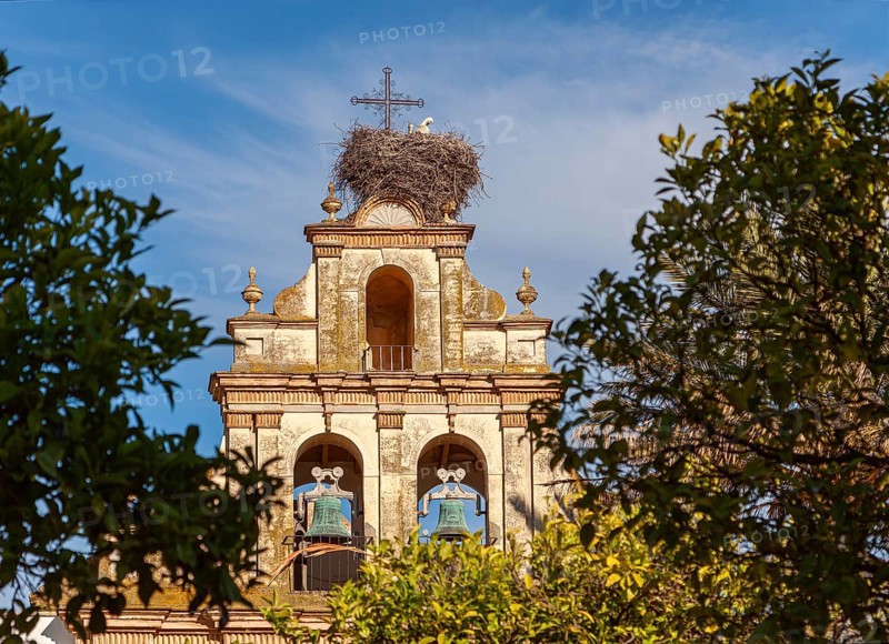 Church in the old town centre of Arcos, Andalusia, Spain, Europe