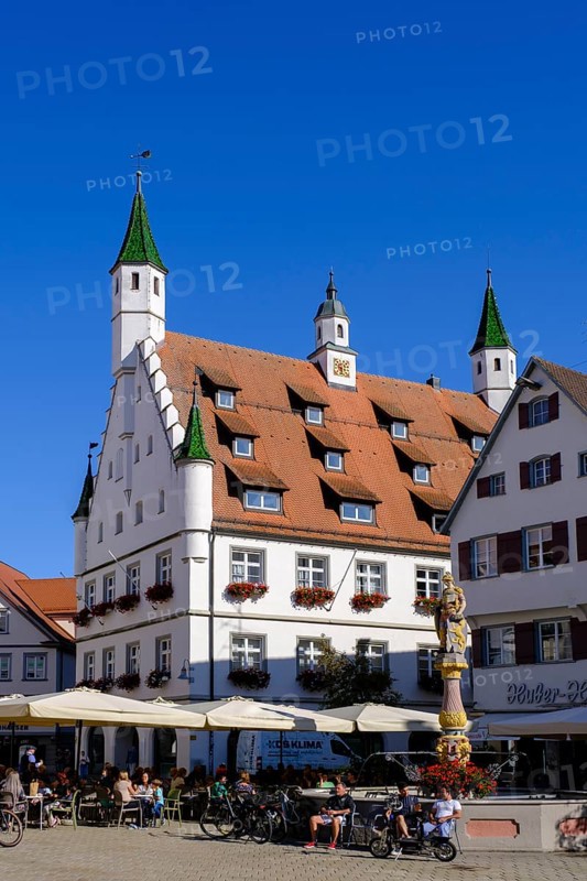 Old Town, Town Hall, Biberach an der Riss, Upper Swabia, Baden-Wuerttemberg, Germany, Europe