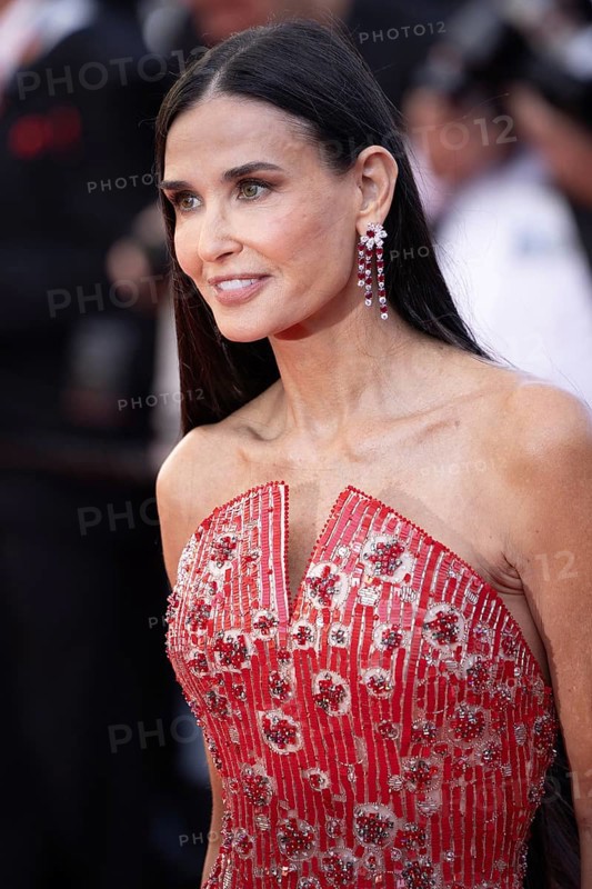 Cannes, France, 17.5.2024: Demi Moore at the premiere of Kinds of Kindness on the red carpet of the Palais des Festivals during the 77th Cannes International Film Festival. The 77th Cannes International Film Festival will take place from 14 to 25 May 2024, Europe