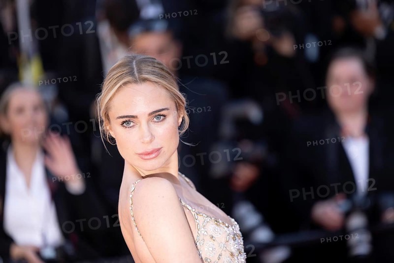 Cannes, France, 17.5.2024: Kimberley Garner at the premiere of Kinds of Kindness on the red carpet of the Palais des Festivals during the 77th Cannes International Film Festival. The 77th Cannes International Film Festival will take place from 14 to 25 May 2024, Europe