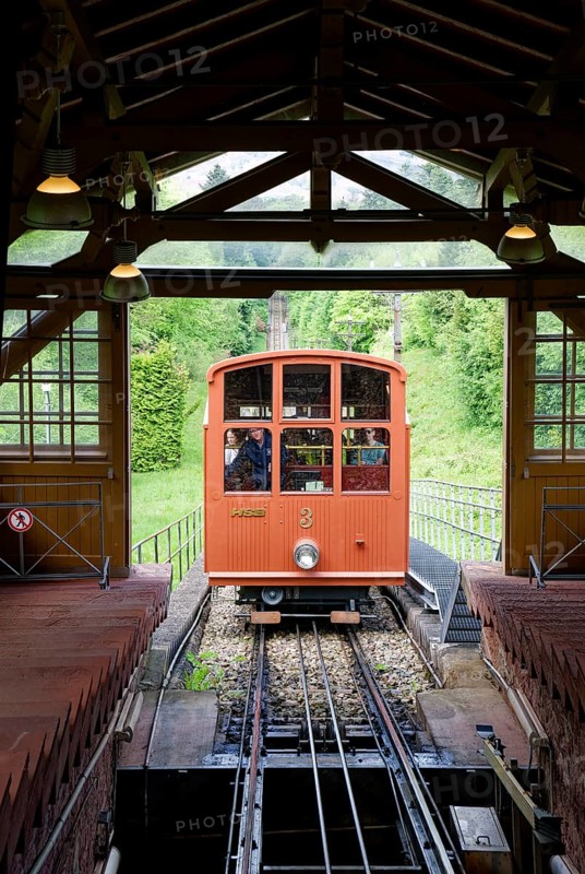 Koenigstuhlbahn, Heidelberg mountain railway, funicular railway, Heidelberg, Baden-Wuerttemberg, Germany, Europe