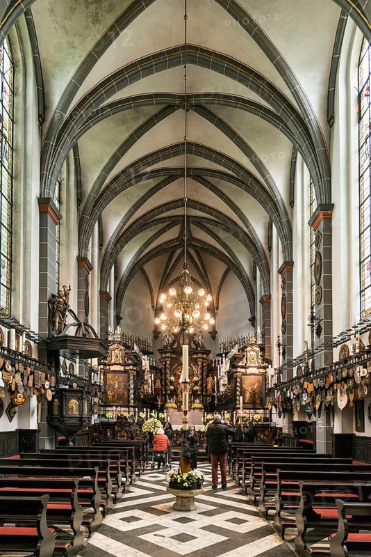 Interior view, candle chapel, place of pilgrimage, Kevelaer, Lower Rhine, North Rhine-Westphalia, Germany, Europe