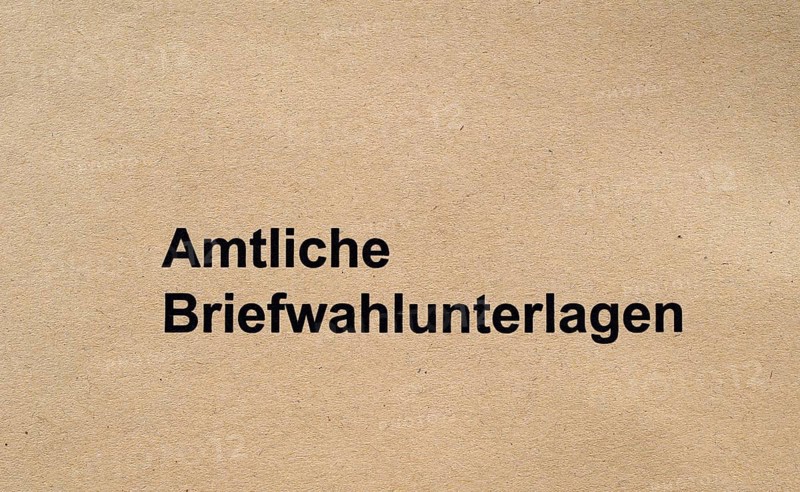 Postal voting, Official postal voting documents, Election, Parliamentary election, European election, Stuttgart, Baden-Wuerttemberg, Germany, Europe