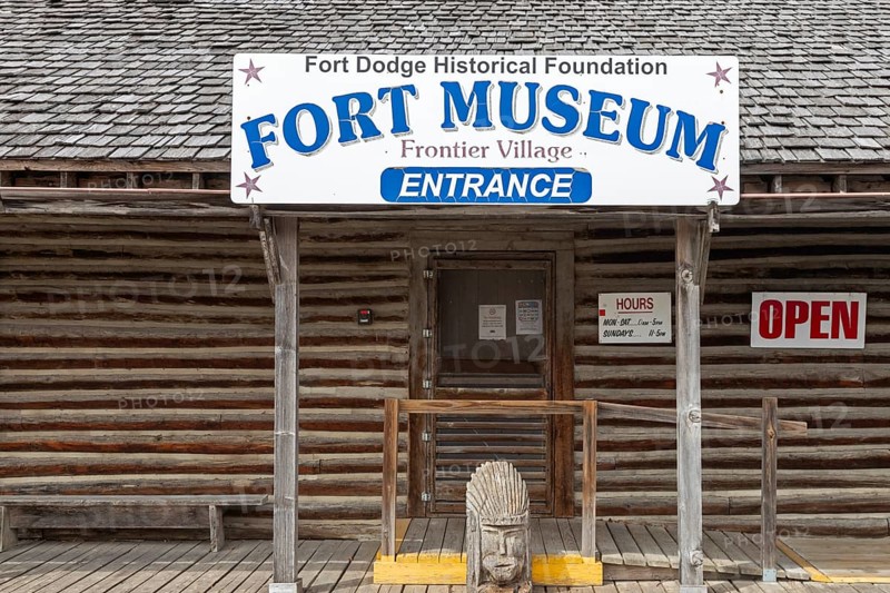 Fort Dodge, Iowa, The Fort Museum and Frontier Village. Operated by the Fort Dodge Historical Foundation, the museum displays the frontier life of the 1850s
