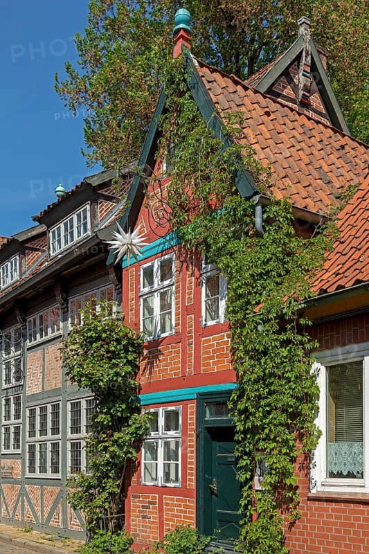 Half-timbered house, Old Town, Lauenburg, Schleswig-Holstein, Germany, Europe