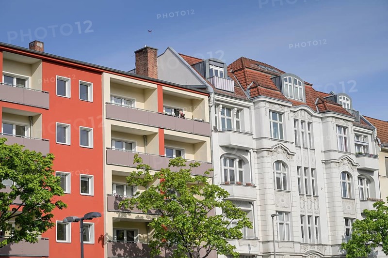 New building, old building, Bundesallee, Schoeneberg, Berlin, Germany, Europe