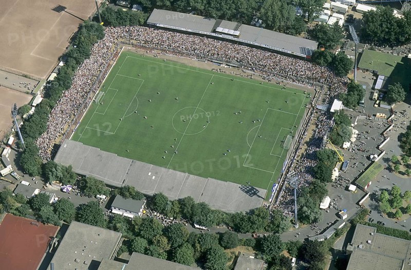 Historical from 1993, Werner Koch Stadium, FC St. Pauli Stadium, aerial view, historical, Millerntor, football, 1st Bundesliga, Hamburg, Germany, Europe