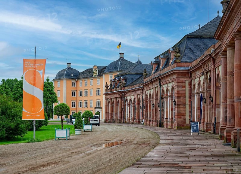 Schwetzingen Palace, Schwetzingen Palace Gardens, Schwetzingen, Baden-Wuerttemberg, Germany, Europe