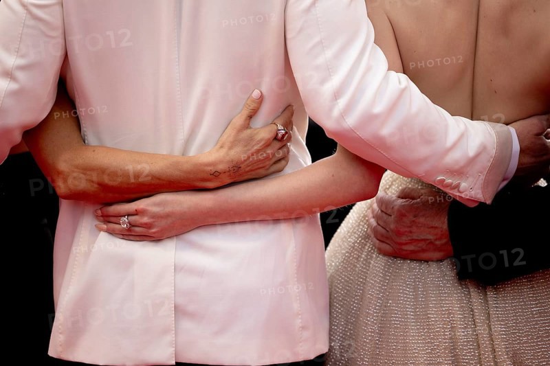 Cannes, France, 15.5.2024: Elsa Pataky, Chris Hemsworth and Anya Taylor-Joy arm in arm at the premiere of Furiosa: A Mad Max Saga on the red carpet of the Palais des Festivals during the 77th Cannes International Film Festival. The 77th Cannes International Film Festival will take place from 14 to 25 May 2024, Europe