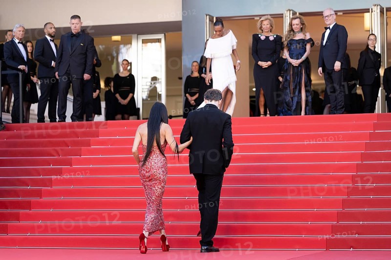 Cannes, France, 17.5.2024: Demi Moore and Mike Faist at the premiere of Kinds of Kindness on the red carpet of the Palais des Festivals during the 77th Cannes International Film Festival. The 77th Cannes International Film Festival will take place from 14 to 25 May 2024, Europe