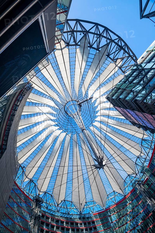 Roof, Sony Centre, Potsdamer Platz, Berlin, Germany, Europe