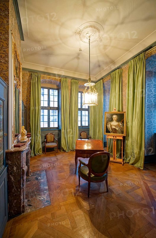 Flat of Electress Elisabeth Auguste, Schwetzingen Palace, interior view, Schwetzingen, Baden-Wuerttemberg, Germany, Europe