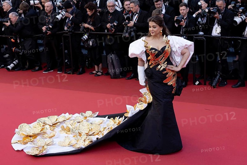 Cannes, France, 16.5.2024: Aishwarya Rai Bachchan at the premiere of Megalopolis on the red carpet of the Palais des Festivals during the 77th Cannes International Film Festival. The 77th Cannes International Film Festival will take place from 14 to 25 May 2024, Europe