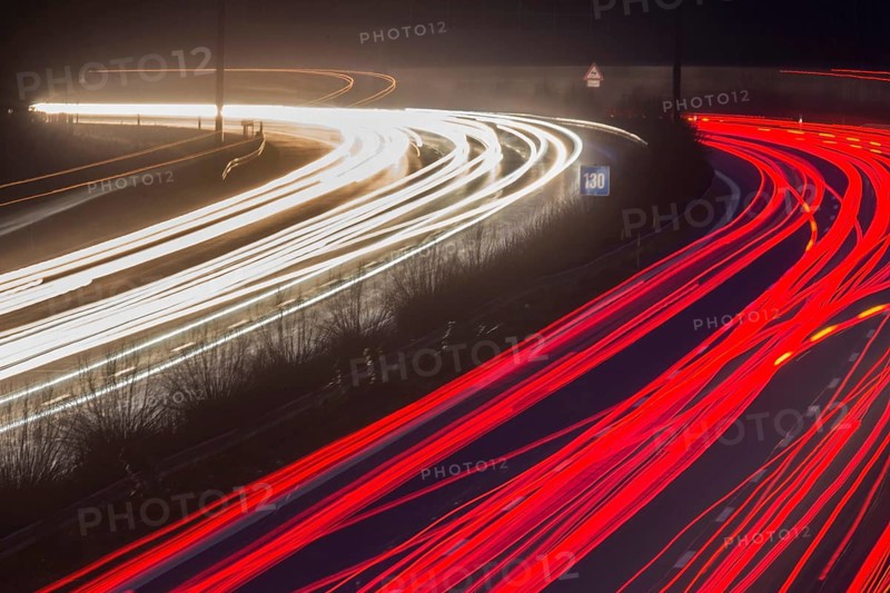 A9 motorway with heavy traffic on 15.12.2014., Beelitz, Germany, Europe