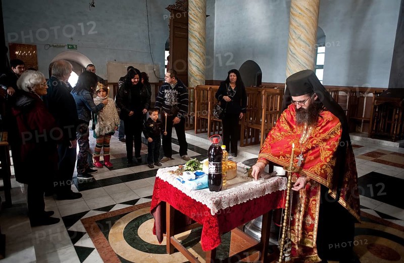 Religious ceremony in the church of the Lopushanski orthodox monastery, Bulgaria, Europe