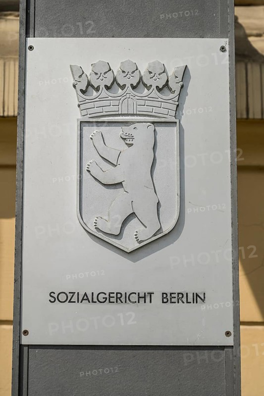 Sign, Social Court, Invalidenstrasse, Mitte, Berlin, Germany, Europe