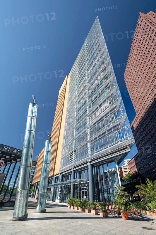 Potsdamer Platz, high-rise buildings, Renzo Piano 11, railway station, Berlin, Germany, Europe
