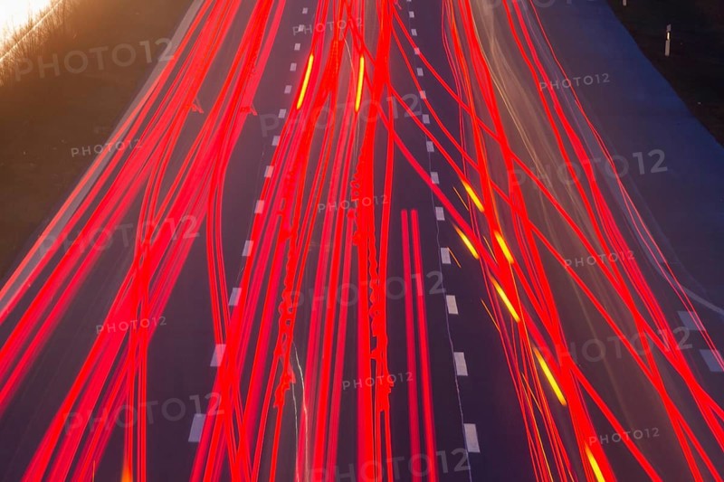 A9 motorway with heavy traffic on 15.12.2014., Beelitz, Germany, Europe