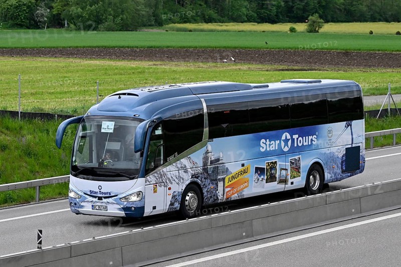 Romanian coach Star Tours Jungfraujoch advertising