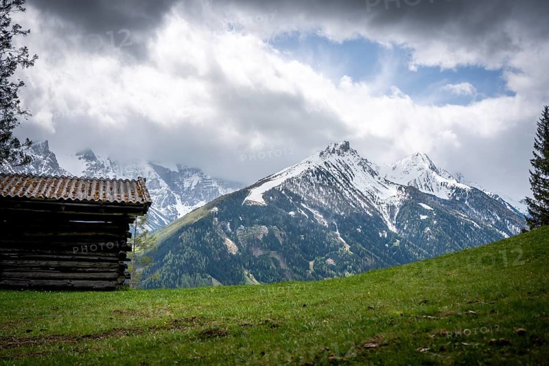 Stadel Almwiese Stubaital, Austria, Europe