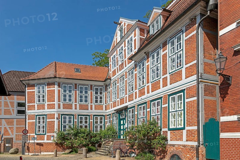 Half-timbered house, Old Town, Lauenburg, Schleswig-Holstein, Germany, Europe