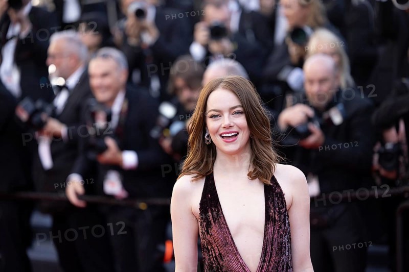 Cannes, France, 17.5.2024: Emma Stone at the premiere of Kinds of Kindness on the red carpet of the Palais des Festivals during the 77th Cannes International Film Festival. The 77th Cannes International Film Festival will take place from 14 to 25 May 2024, Europe