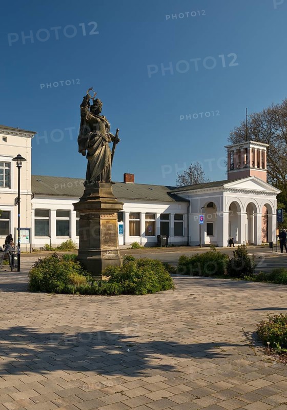 Bueckeburg railway station, the station building is a listed cultural monument, Lower Saxony, Germany, Europe