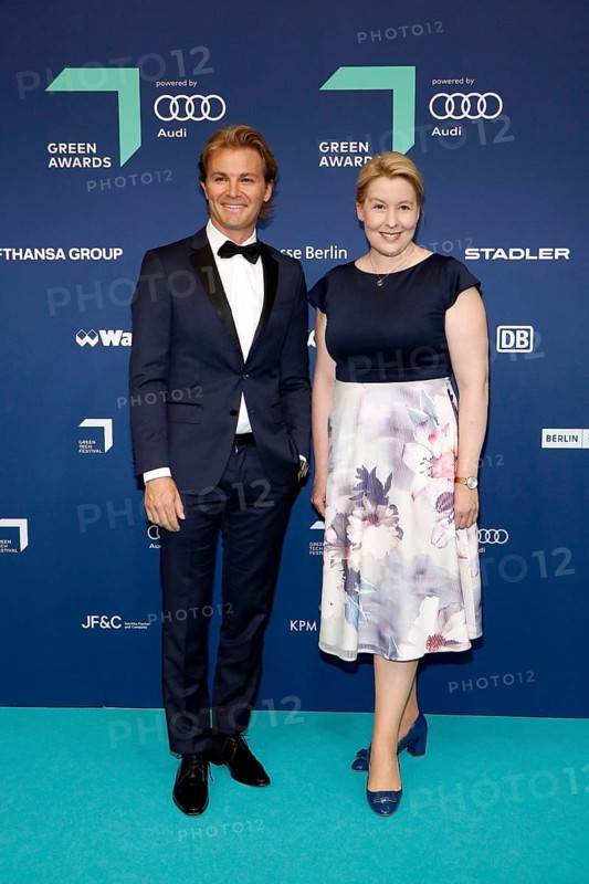 Nico Rosberg and Franziska Giffey at the presentation of the 17th Green Awards 2024 at Messe Berlin. Berlin, 15.05.2024