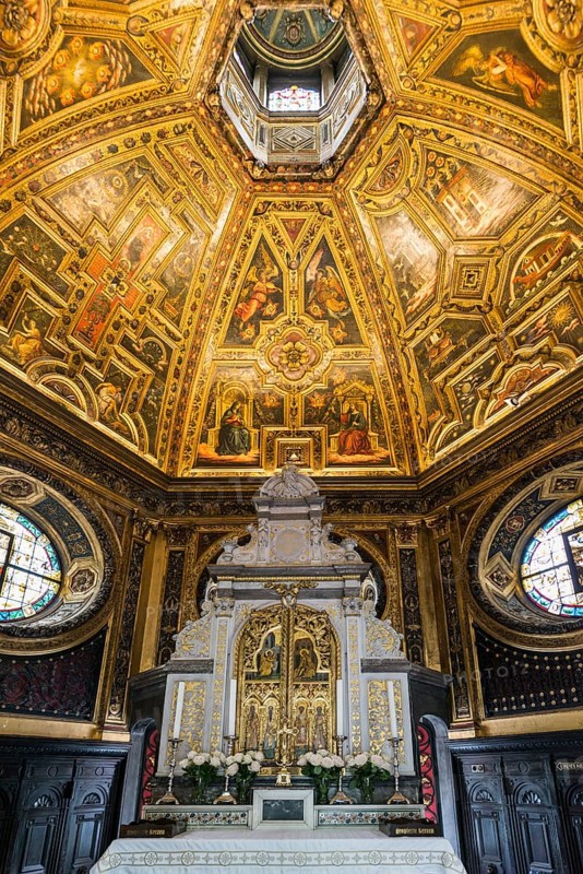 Interior view, Chapel of Mercy, place of pilgrimage, Kevelaer, Lower Rhine, North Rhine-Westphalia, Germany, Europe