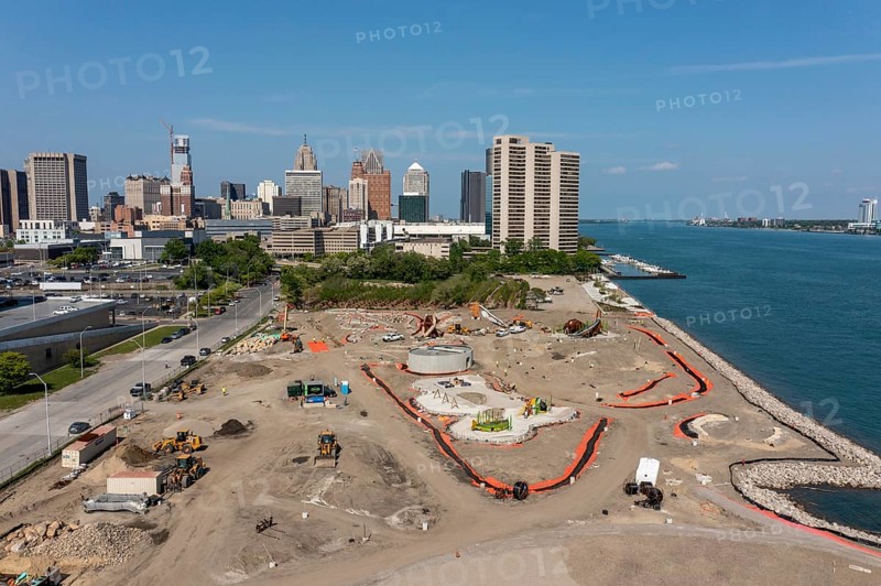 Detroit, Michigan, Construction of the a new park on Detroit's west riverfront. The 22-acre Ralph C. Wilson Centennial Park is scheduled to open in 2025