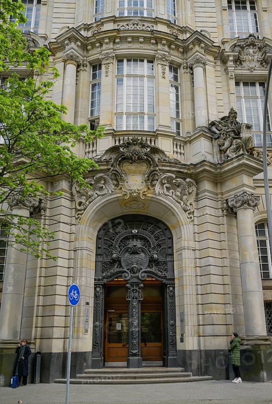 Portal 4, Turmstrasse criminal court entrance, Moabit, Mitte, Berlin, Germany, Europe