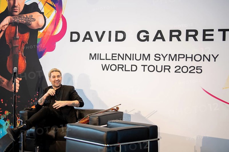 David Garrett, Press conference for the new tour Millennium Symphony World Tour 2025 at Flora, Cologne 13 May 2024