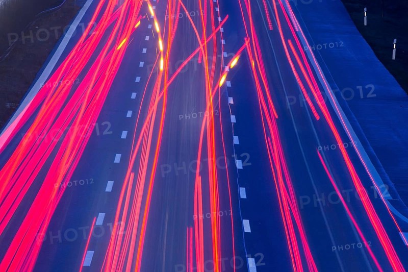 A9 motorway with heavy traffic on 15.12.2014., Beelitz, Germany, Europe