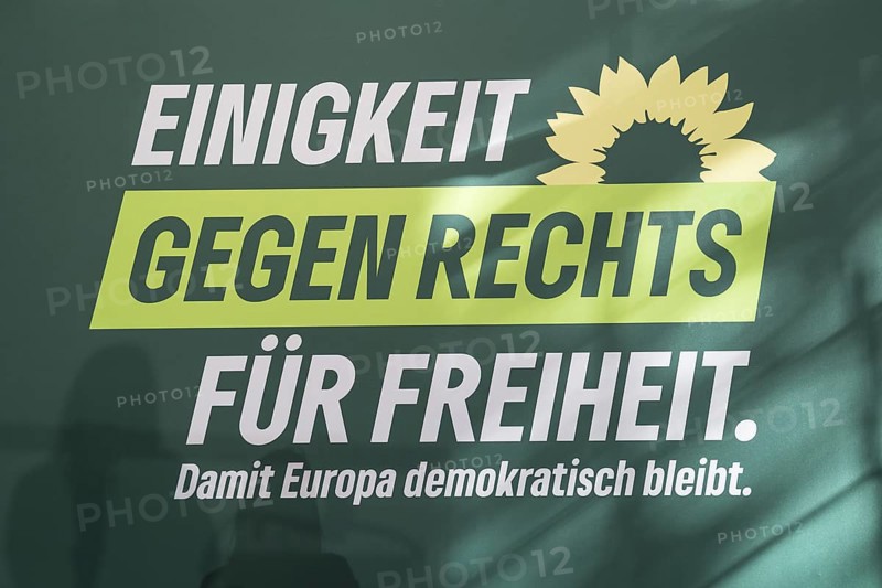 Press event in Berlin, 13.05.2024. The campaign tours for the European elections of Buendnis 90/DIE Gruenen start today
