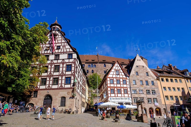 Pilatushaus, Tiergaertnertor, Nuremberg, Middle Franconia, Franconia, Bavaria, Germany, Europe