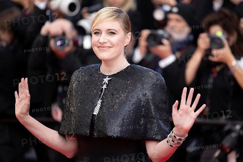 Cannes, France, 16.5.2024: Greta Gerwig at the premiere of Megalopolis on the red carpet of the Palais des Festivals during the 77th Cannes International Film Festival. The 77th Cannes International Film Festival will take place from 14 to 25 May 2024, Europe