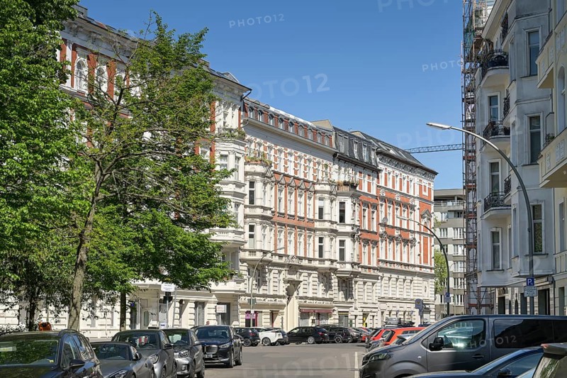 Facades, old buildings, Eisenacher Strasse, Schoeneberg, Tempelhof-Schoeenberg, Berlin, Germany, Europe