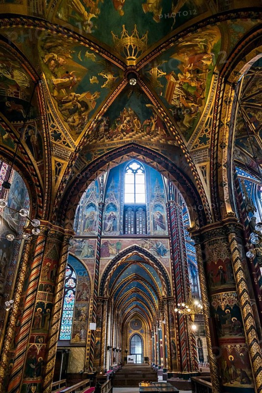 Interior view, Basilica of St Mary, Basilica of St Mary, place of pilgrimage, Kevelaer, Lower Rhine, North Rhine-Westphalia, Germany, Europe
