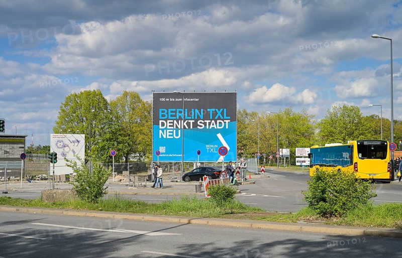 Poster, former Tegel Airport, Reinickendorf, Berlin, Germany, Europe